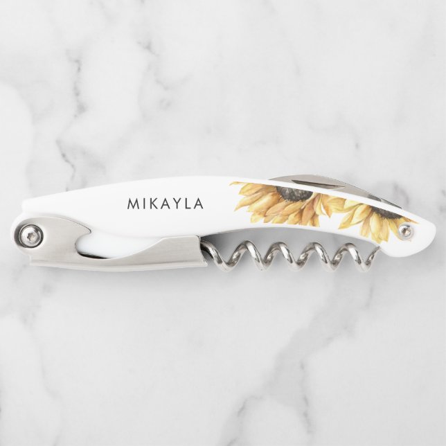 Tire-bouchon Mariage de tournesol Eucalyptus Favoriser (Devant)