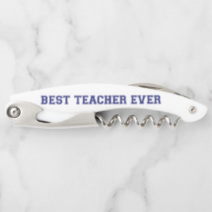 Tire-bouchon Meilleur enseignant personnalisé jamais - Cadeau C