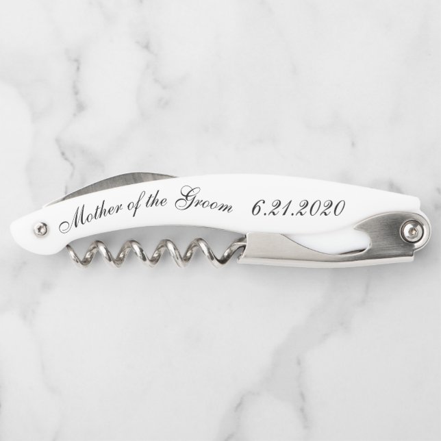 Tire-bouchon Mère de la chambre Blanc Vis noir (Dos)