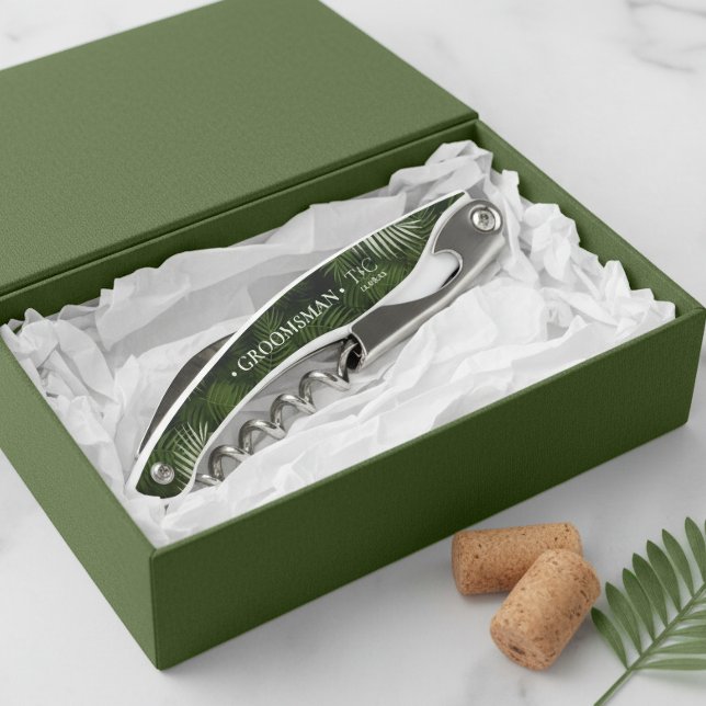 Tire-bouchon Modèle de feuilles de palmier Olive Oasis pour gar (Créateur téléchargé)