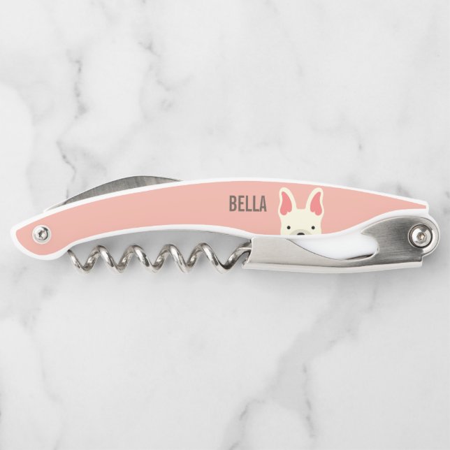 Tire-bouchon Monogramme Cute French Buldog (Dos)