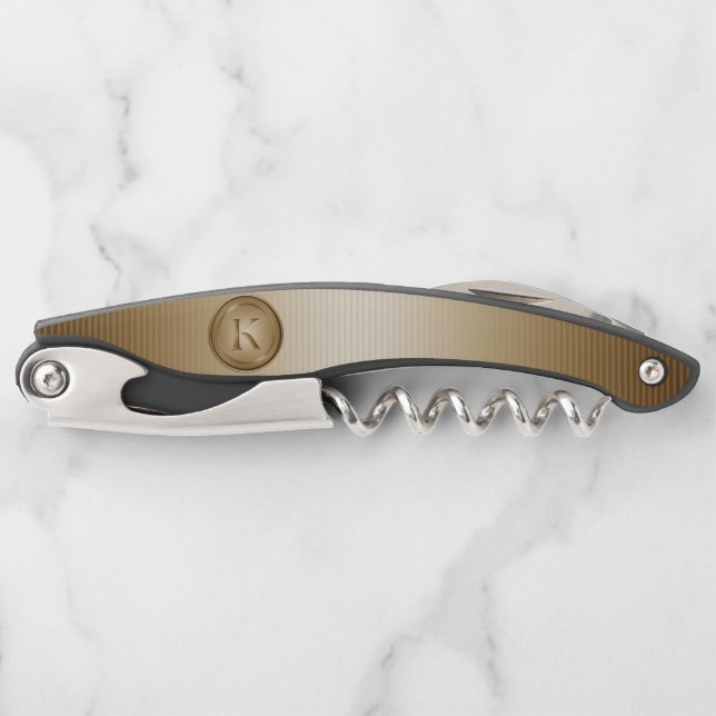 Tire-bouchon Monogramme "Lettre K" (Devant)