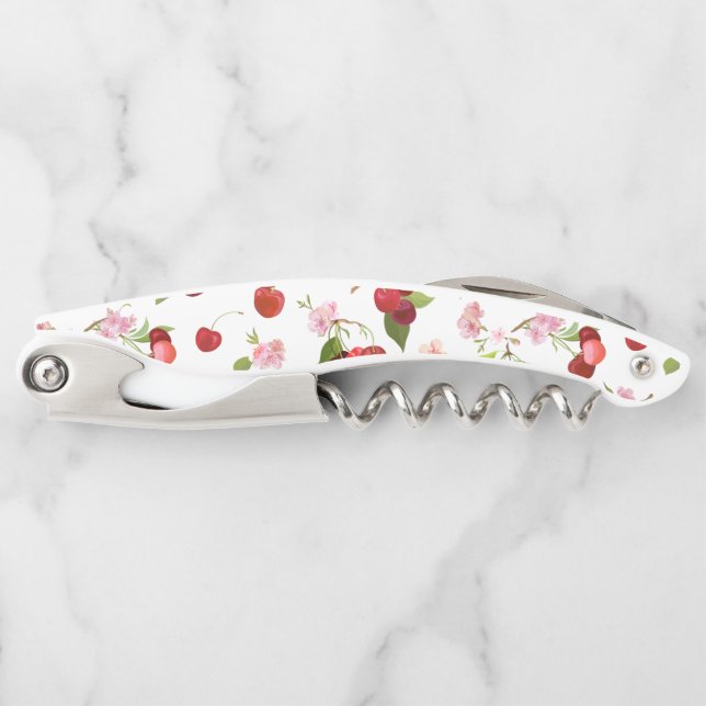 Tire-bouchon Motif cerise 1 (Devant)