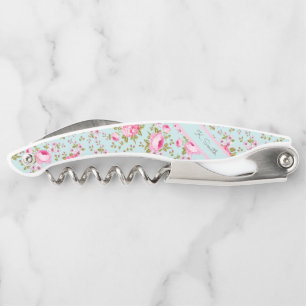 Tire-bouchon Motif des fleurs d'aquarelle Chic Spring