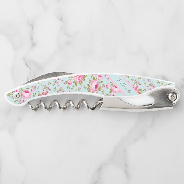 Tire-bouchon Motif des fleurs d'aquarelle Chic Spring (Dos)