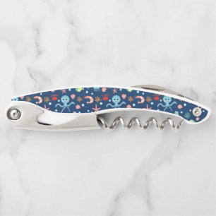Tire-bouchon Motif mignon de vie marine de l'océan