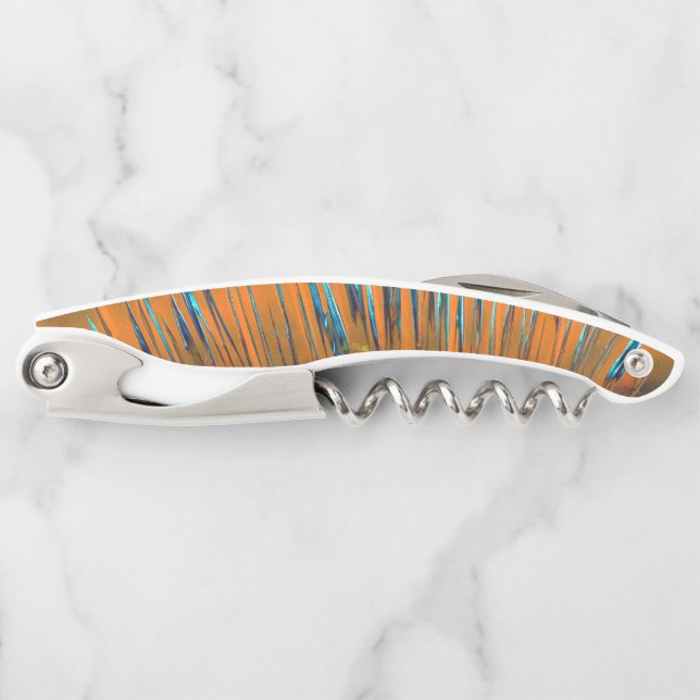 Tire-bouchon Motif multicolore orange (Devant)