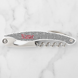 Tire-bouchon Motif rayonnant noir blanc Thunder_Cove