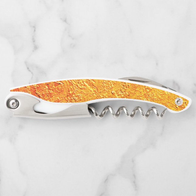 Tire-bouchon Mur défectueux avec texture jaune et orange (Devant)