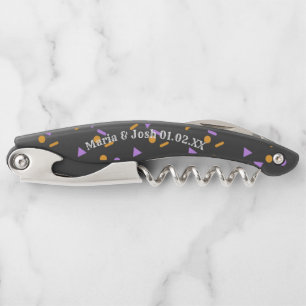 Tire-bouchon Paillettes de confettis Halloween Couples Nom pers