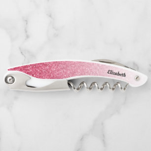 Tire-bouchon Parties scintillant de dégradé rouge