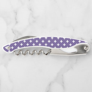Tire-bouchon Polka blanche croise sur ultra violet