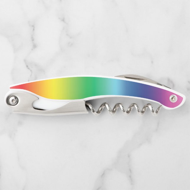Tire-bouchon Pride couleurs arc-en-ciel lgbtq lgbt gay motif Dr (Devant)