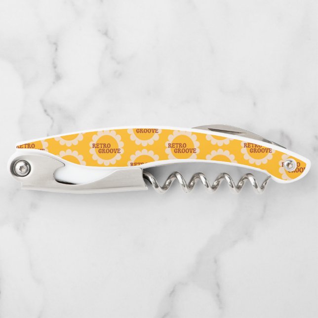 Tire-bouchon Retro Groove Waiter's Corkscrew (Devant)