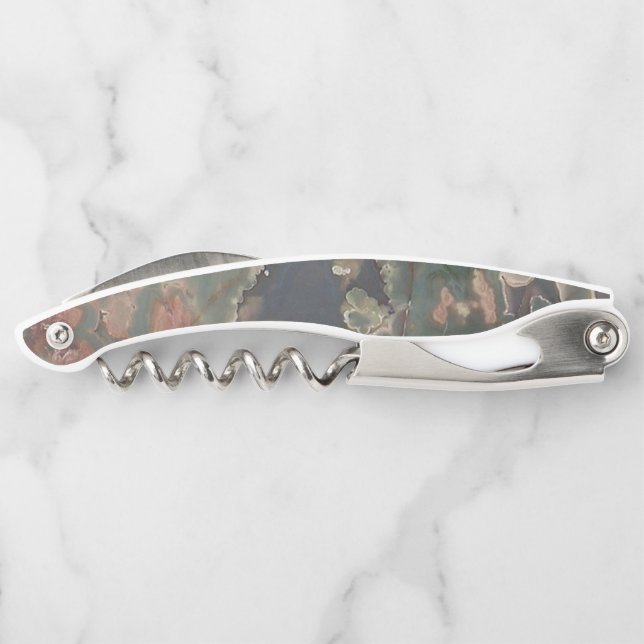 Tire-bouchon Revêtement de pierre de Jasper Vert (Dos)