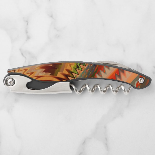 Tire-bouchon Saut de couleur avec effet zig ou vague (Devant)