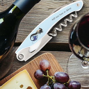 Tire-bouchon Sirène tribale bleue