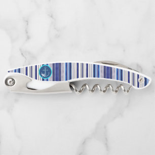 Tire-bouchon Summer Navy Blue Boat Collection de rayures tendan