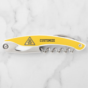 Tire-bouchon Symbole d'avertissement amusant Thunder_Cove