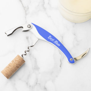 Tire-bouchon Témoin de mariage personnalisé bleu royal