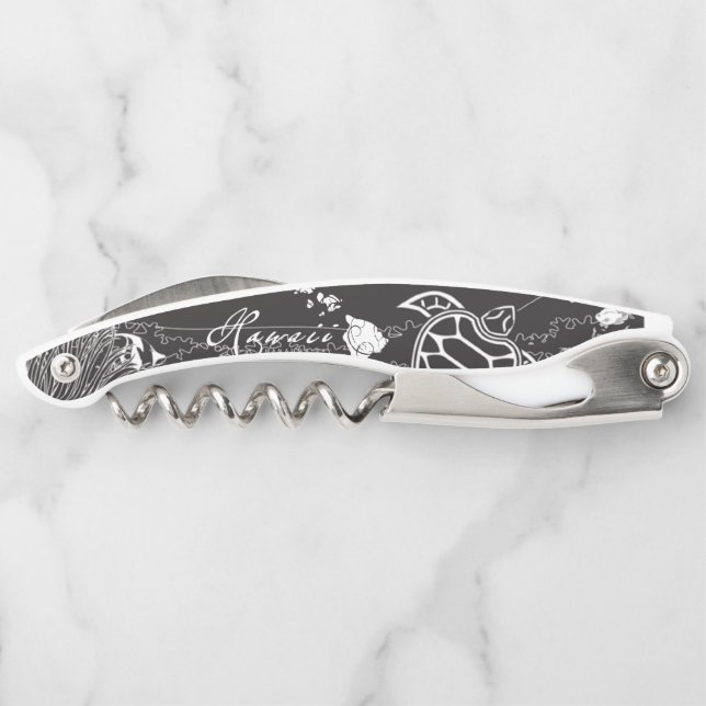 Tire-bouchon Tortue de mer verte d'Hawaï (Dos)