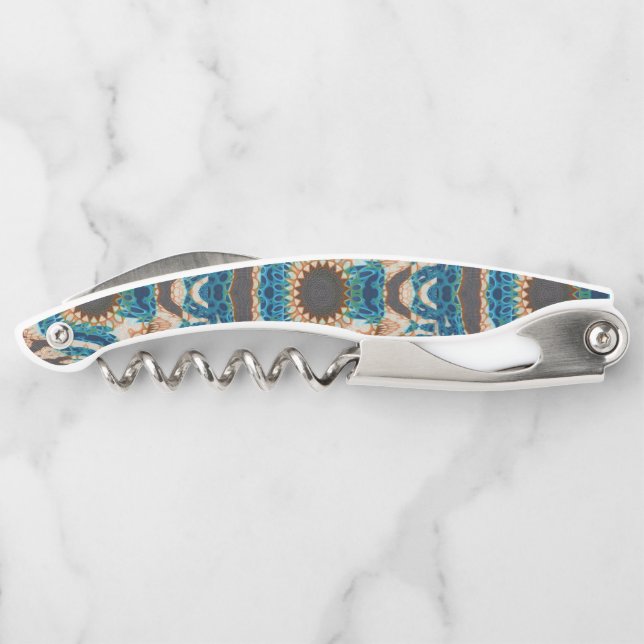 Tire-bouchon Turquoise Gold Sun Southwestern Art (Dos)