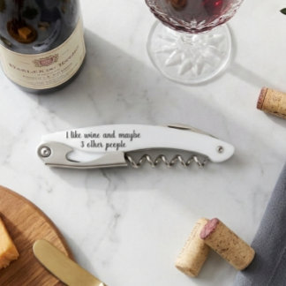 Tire-bouchon Vin Drôle Dit J'Aime Le Cadeau Vin