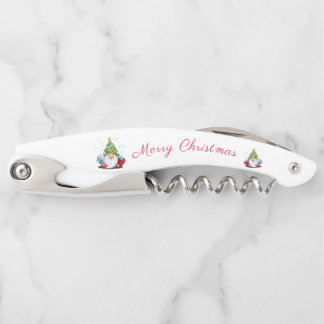 Tire-bouchon Vis à vis de Noël de Gnome Waiter