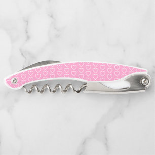 Tire-bouchon Vis-bouchon rose des coeurs - Choisir les couleurs