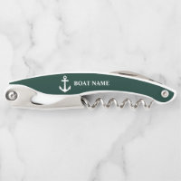 Votre nom de bateau Ancre nautique Sea Green