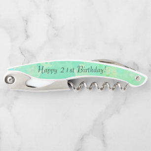 Tire-bouchon Votre nom ici Joyeux 21e anniversaire