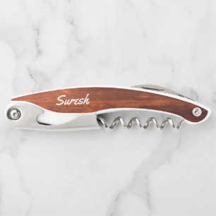 Tire-bouchon Waiter Corkvis Ouverture de vin - Nom gravé Cadeau