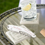 Tire-bouchon Whimsical Tourbillonnant Doodle N'importe quelle f<br><div class="desc">Un cadeau de mariage pour personnaliser pour vos parents, groomsmen ou toute personne dans votre fête de mariage. Vous pouvez également ajouter le nom de la mariée et du marié ainsi que leur date de mariage. Simple design moderne et fantaisiste doodle avec coeur d'amour. Vous êtes également invité à modifier...</div>