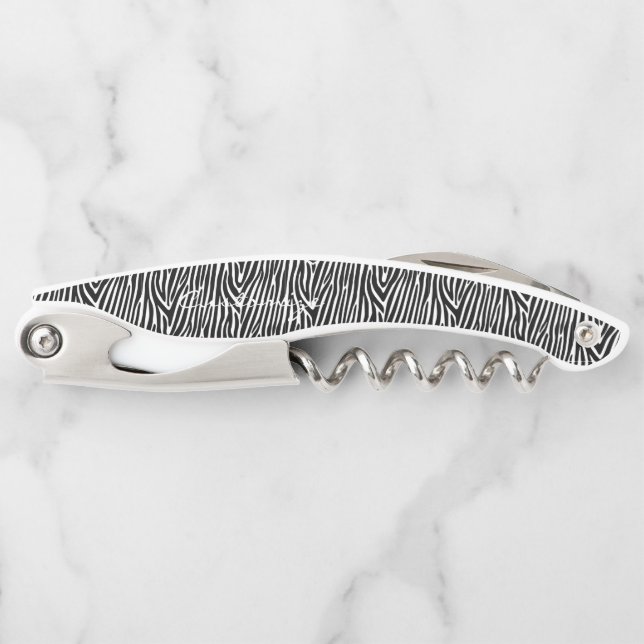 Tire-bouchon Zebra Stripes Motif Thunder_Cove (Devant)