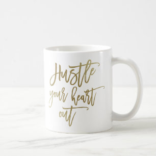 Tire ton coeur Sortir de Mug de café en or