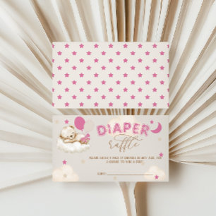 Tirelire Ours en Rose Invitation Fille Baby Shower