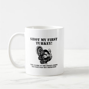 Tirer sur une Turquie drôle chasser Mug