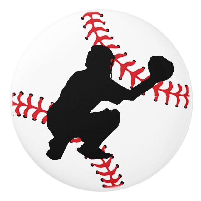 Tiroir de conception de base-ball, bouton d'armoir (Devant)