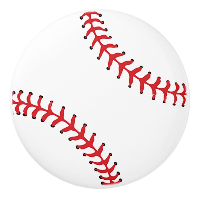 Tiroir de conception de base-ball, bouton d'armoir (Devant)