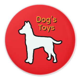 Tiroir Poignée Céramique Jouets pour Chiens