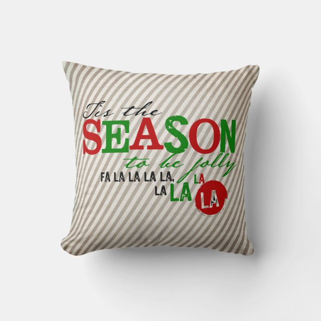 Tis la saison à être coussin gai de vacances (Recto)