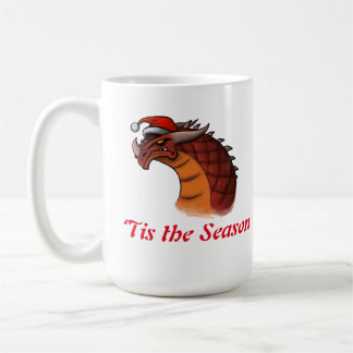 ‘Tis Season Dragon Christmas Coffee Mug
