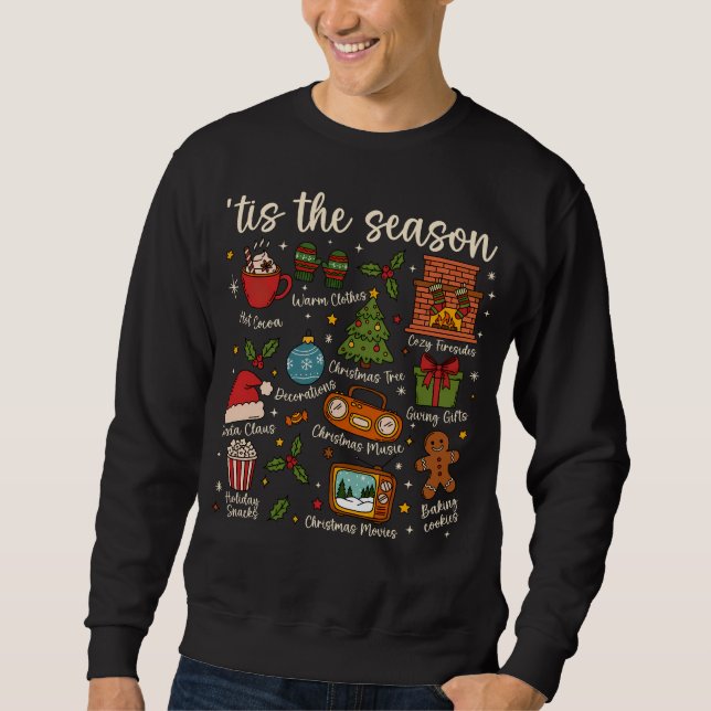 ’Tis the Season Christmas Icons Sweatshirt (Devant)