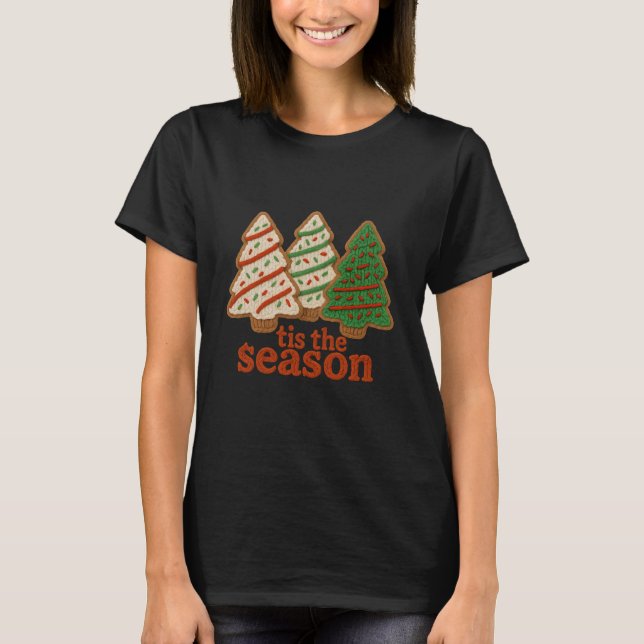 Tis The Season Christmas T-Shirt – Cute Holiday  (Devant)