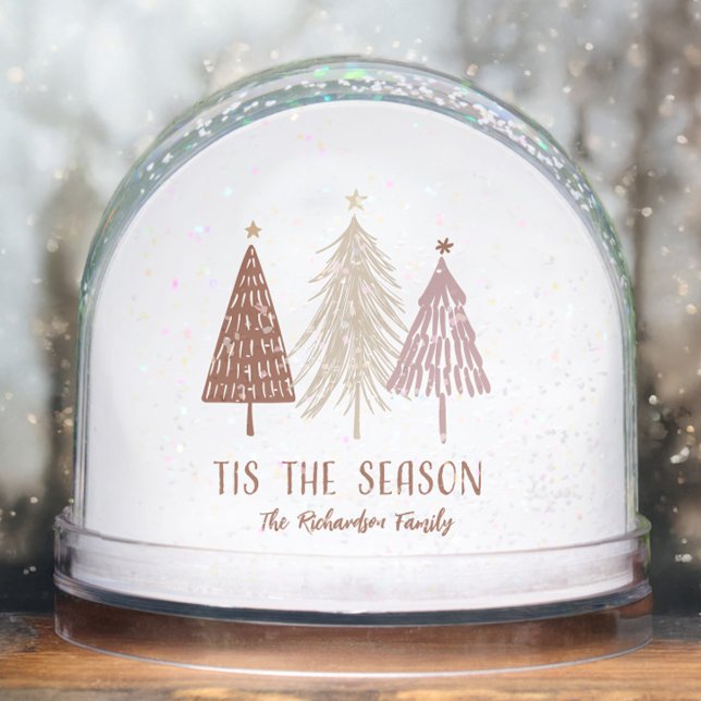 Tis The Season Family Name Holiday (Tis The Season Family Name Holiday Snow Globes Christmas Keepsake Favor Gift)