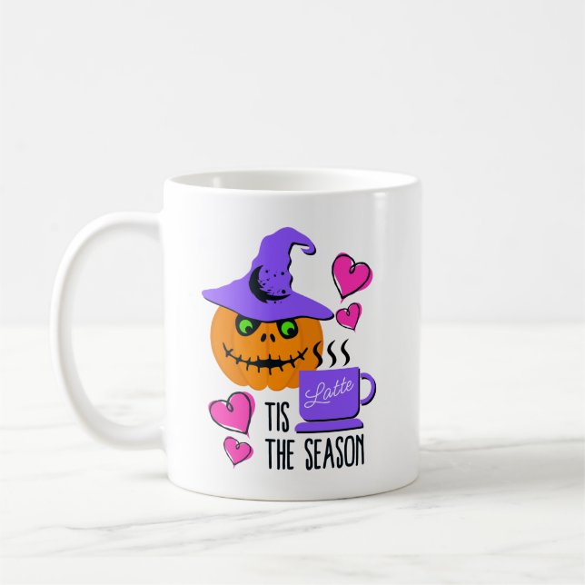 Tis the Season Pumpkin Spice Halloween Mug (Gauche)