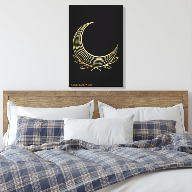 Tissage Doré Grâce Lunaire Toile d'Art Fin (Insitu(Chambre))