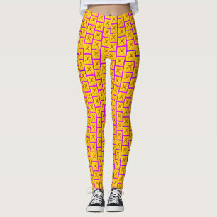 Tisserin Orb (Jaune)/Pleure Ici Violet, Leggings