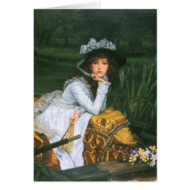 Tissot : Jeune Madame dans un bateau (Devant)