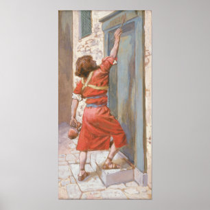 Tissot - Les Signes Sur La Porte Affiche